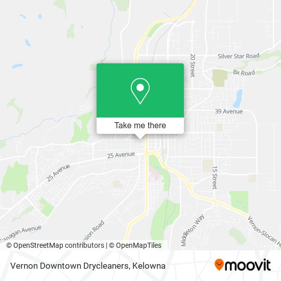 Vernon Downtown Drycleaners map