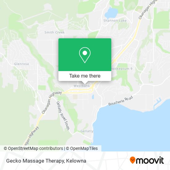 Gecko Massage Therapy map