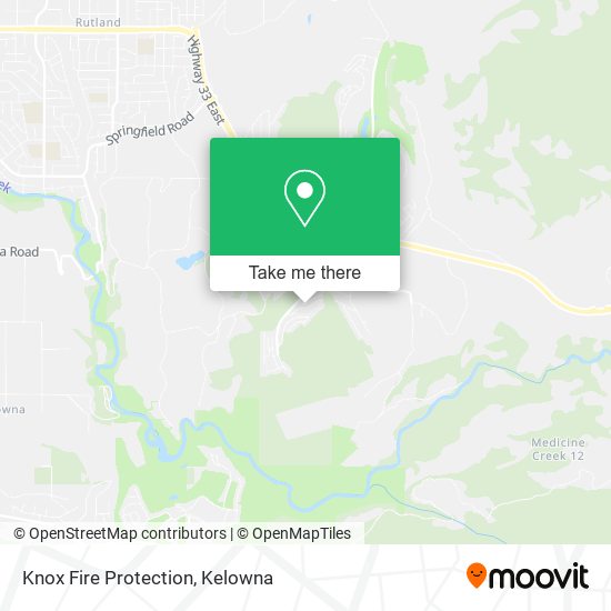 Knox Fire Protection map