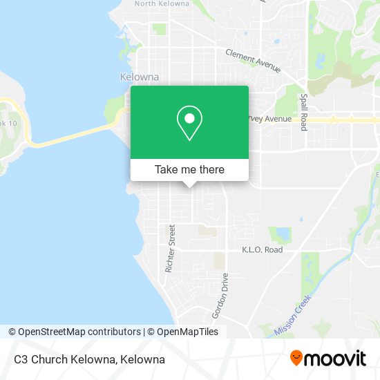 C3 Church Kelowna map