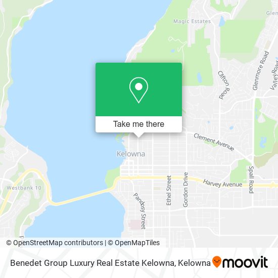 Benedet Group Luxury Real Estate Kelowna map