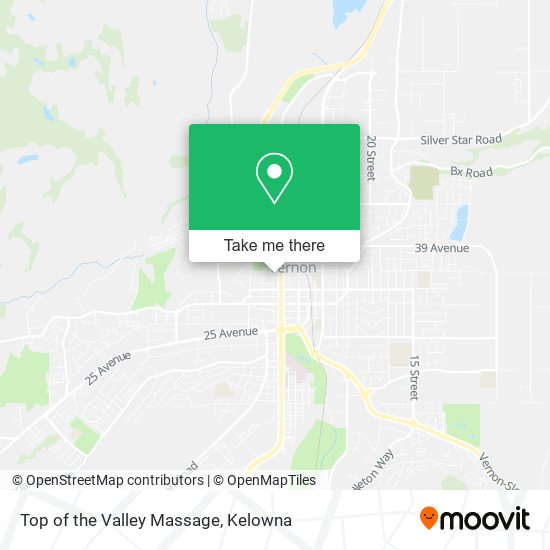 Top of the Valley Massage plan