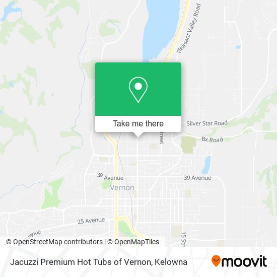 Jacuzzi Premium Hot Tubs of Vernon map