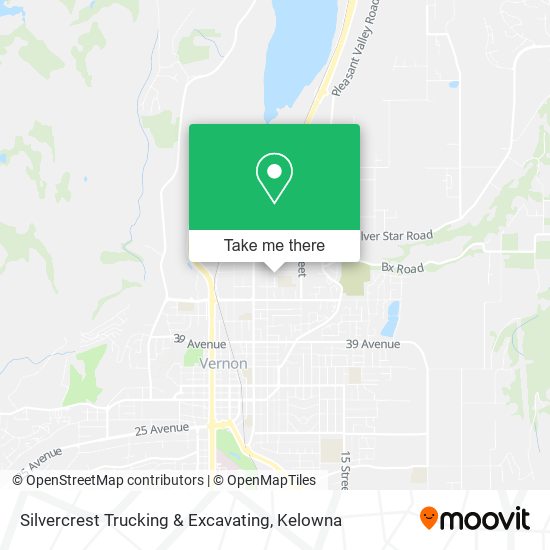 Silvercrest Trucking & Excavating map