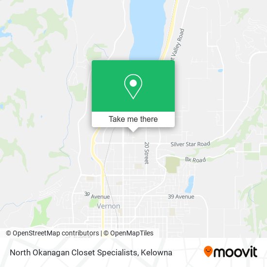 North Okanagan Closet Specialists map