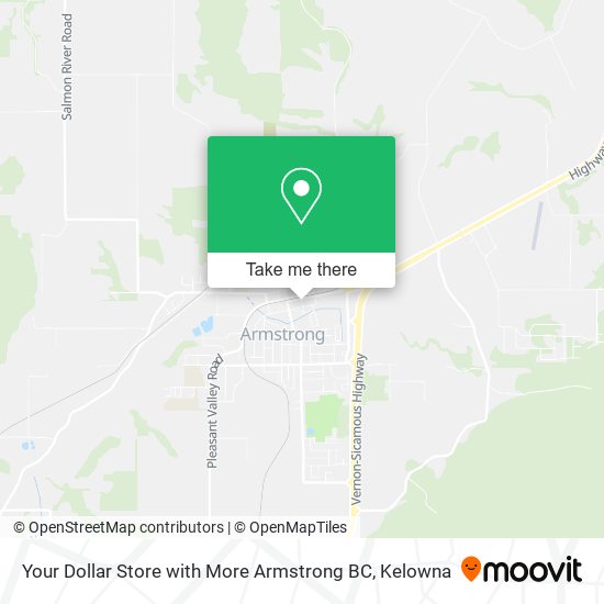 Your Dollar Store with More Armstrong BC map