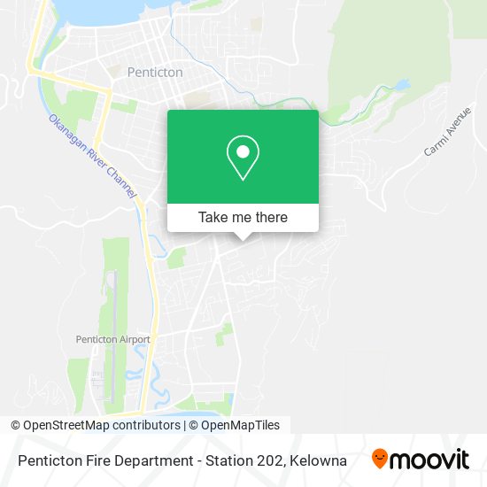 Penticton Fire Department - Station 202 map