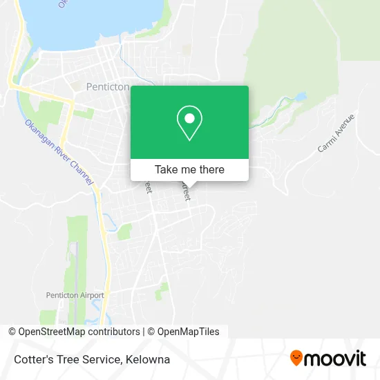 Cotter's Tree Service map