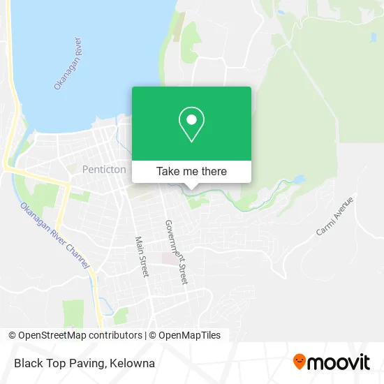 Black Top Paving map