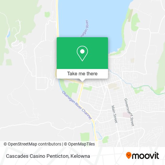 Cascades Casino Penticton map