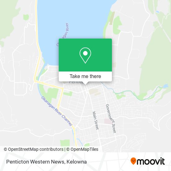 Penticton Western News map
