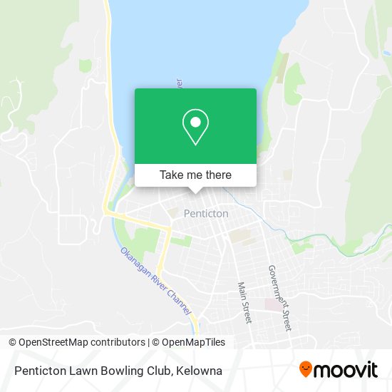 Penticton Lawn Bowling Club map