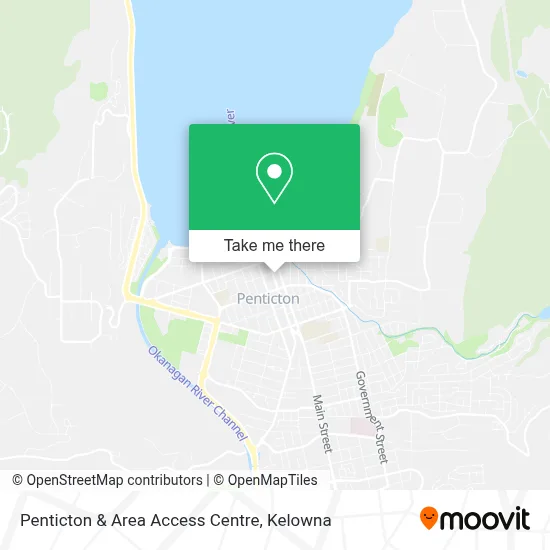 Penticton & Area Access Centre map