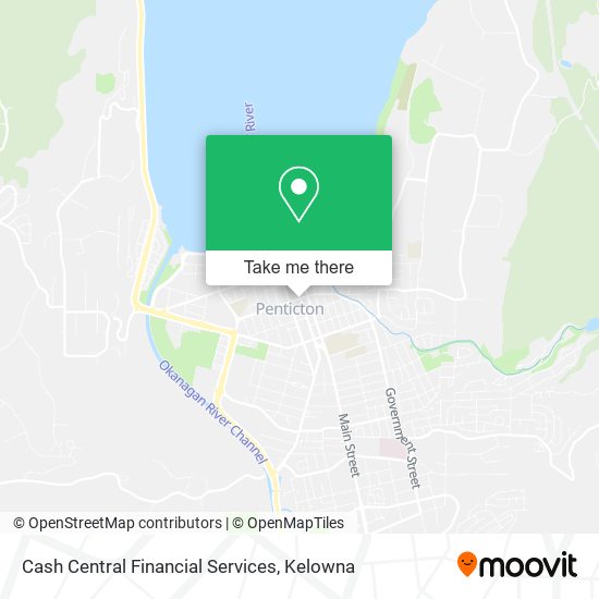 Cash Central Financial Services map