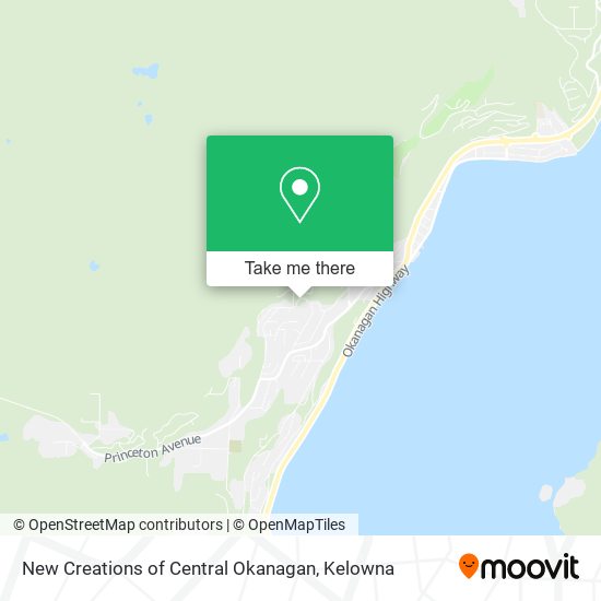 New Creations of Central Okanagan map