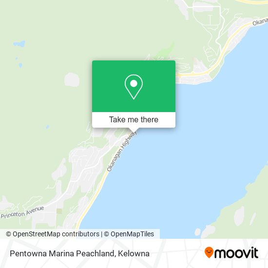 Pentowna Marina Peachland map