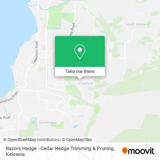 Razors Hedge - Cedar Hedge Trimming & Pruning map