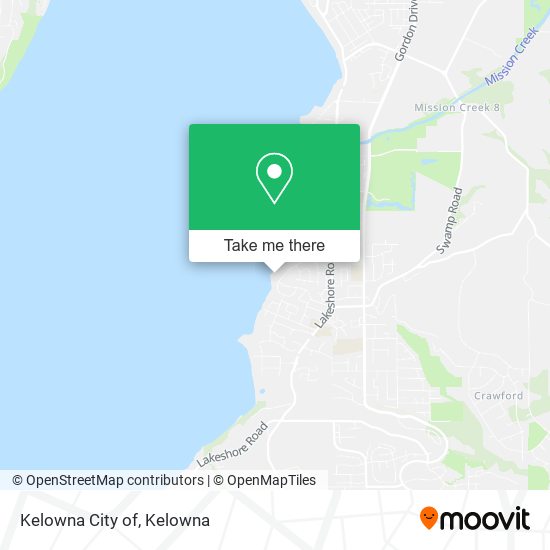 Kelowna City of map