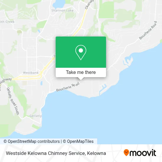 Westside Kelowna Chimney Service map