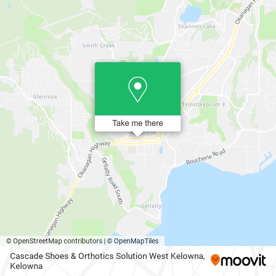 Cascade Shoes & Orthotics Solution West Kelowna plan