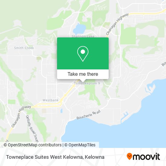 Towneplace Suites West Kelowna map