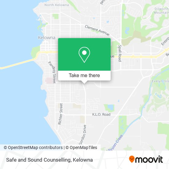 Safe and Sound Counselling map