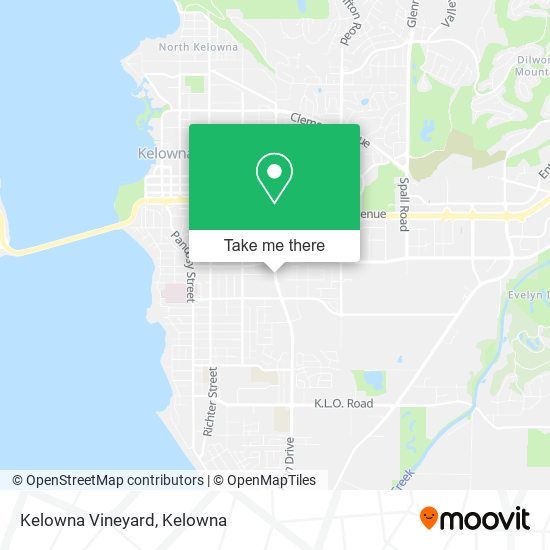 Kelowna Vineyard map