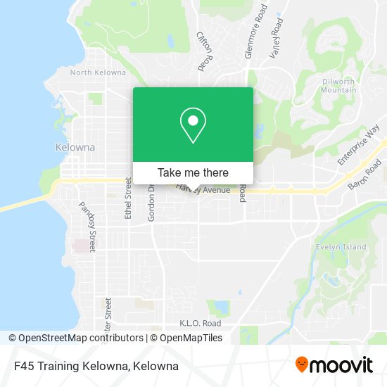 F45 Training Kelowna map