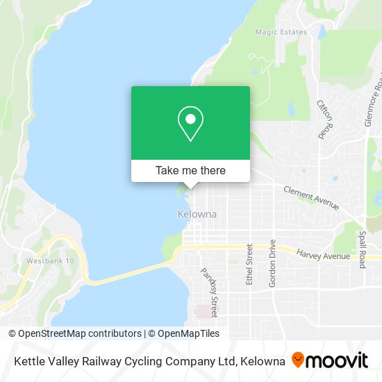 Kettle Valley Railway Cycling Company Ltd map