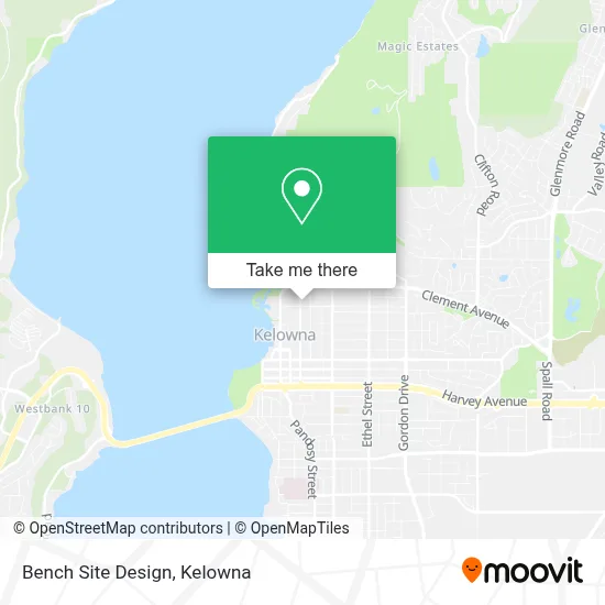 Bench Site Design map