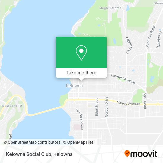 Kelowna Social Club map