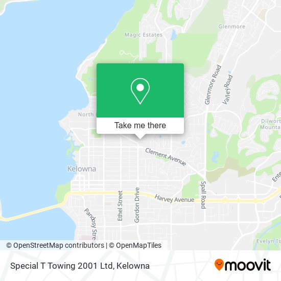 Special T Towing 2001 Ltd map