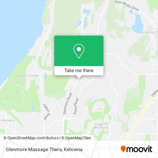 Glenmore Massage Thera map