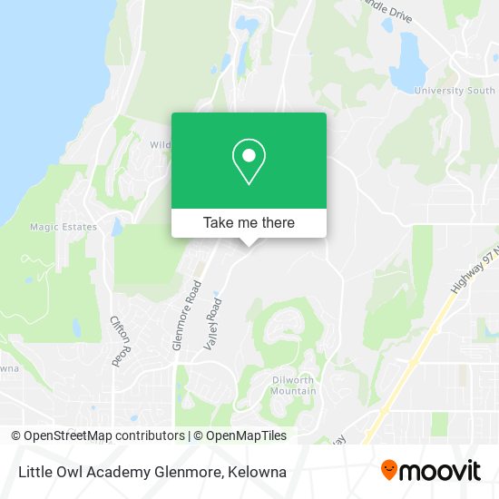 Little Owl Academy Glenmore map