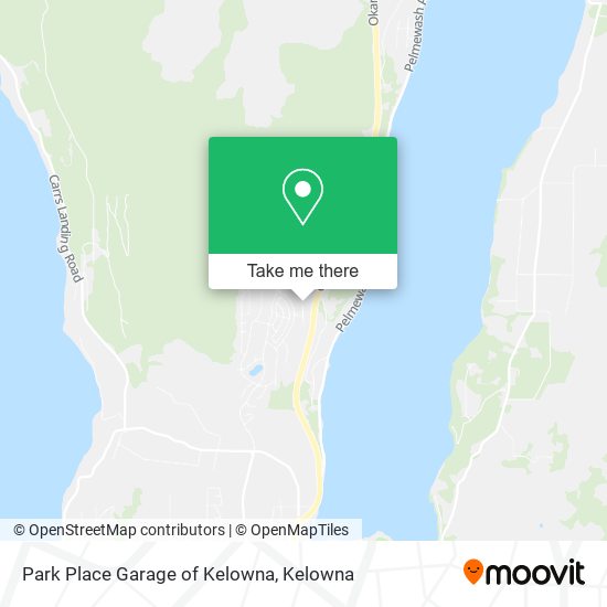 Park Place Garage of Kelowna map