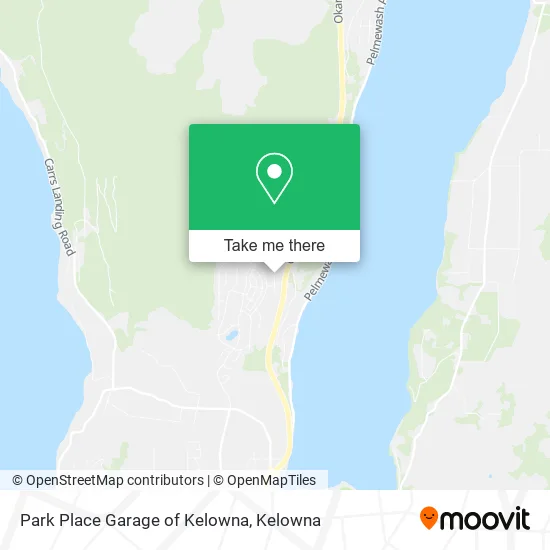 Park Place Garage of Kelowna map