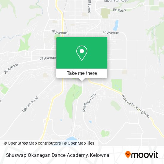 Shuswap Okanagan Dance Academy map