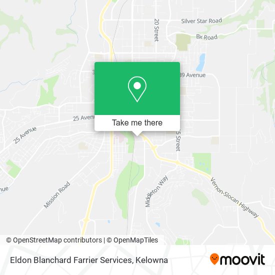 Eldon Blanchard Farrier Services map