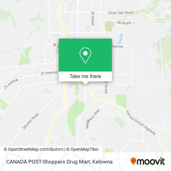 CANADA POST-Shoppers Drug Mart map