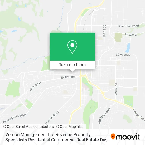 Vernon Management Ltd Revenue Property Specialists Residential Commercial Real Estate Div map