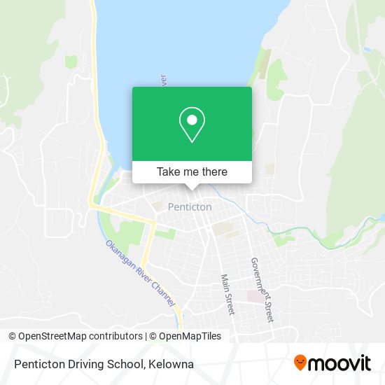 Penticton Driving School map