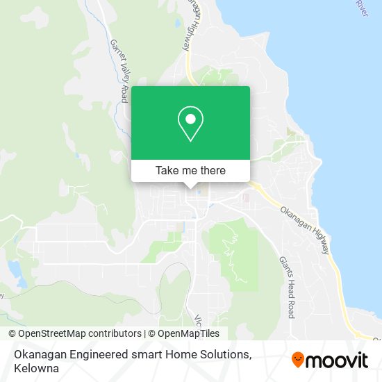 Okanagan Engineered smart Home Solutions map