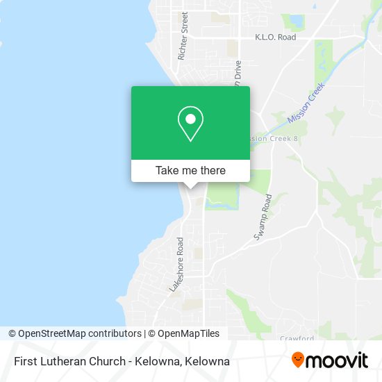 First Lutheran Church - Kelowna map