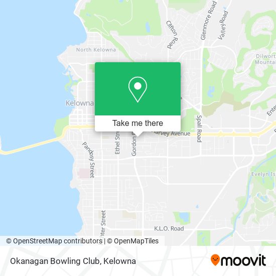 Okanagan Bowling Club map