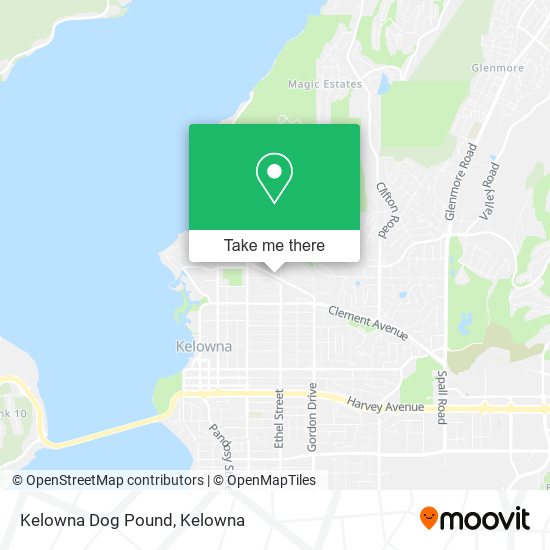 Kelowna Dog Pound map