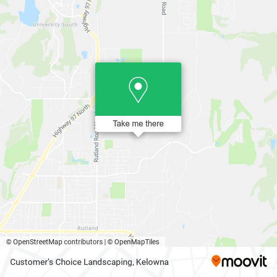 Customer's Choice Landscaping map
