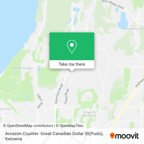 Amazon Counter -Great Canadian Dollar St(Pudo) map