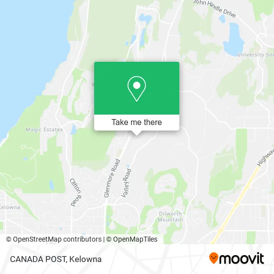 CANADA POST map