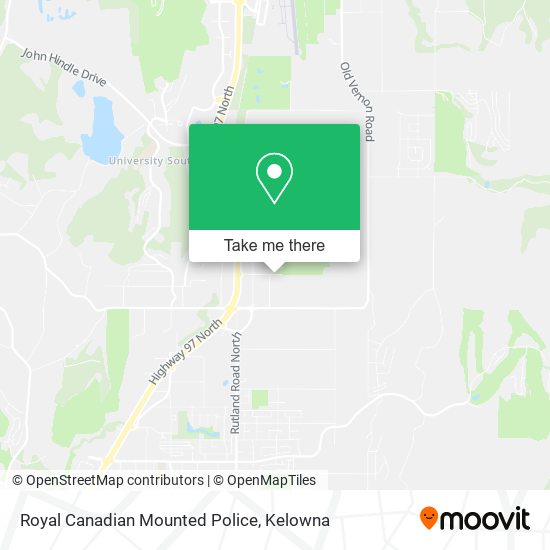 Royal Canadian Mounted Police map