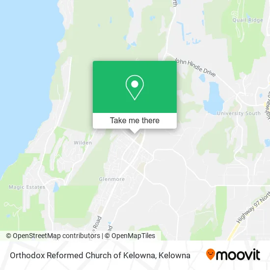 Orthodox Reformed Church of Kelowna map